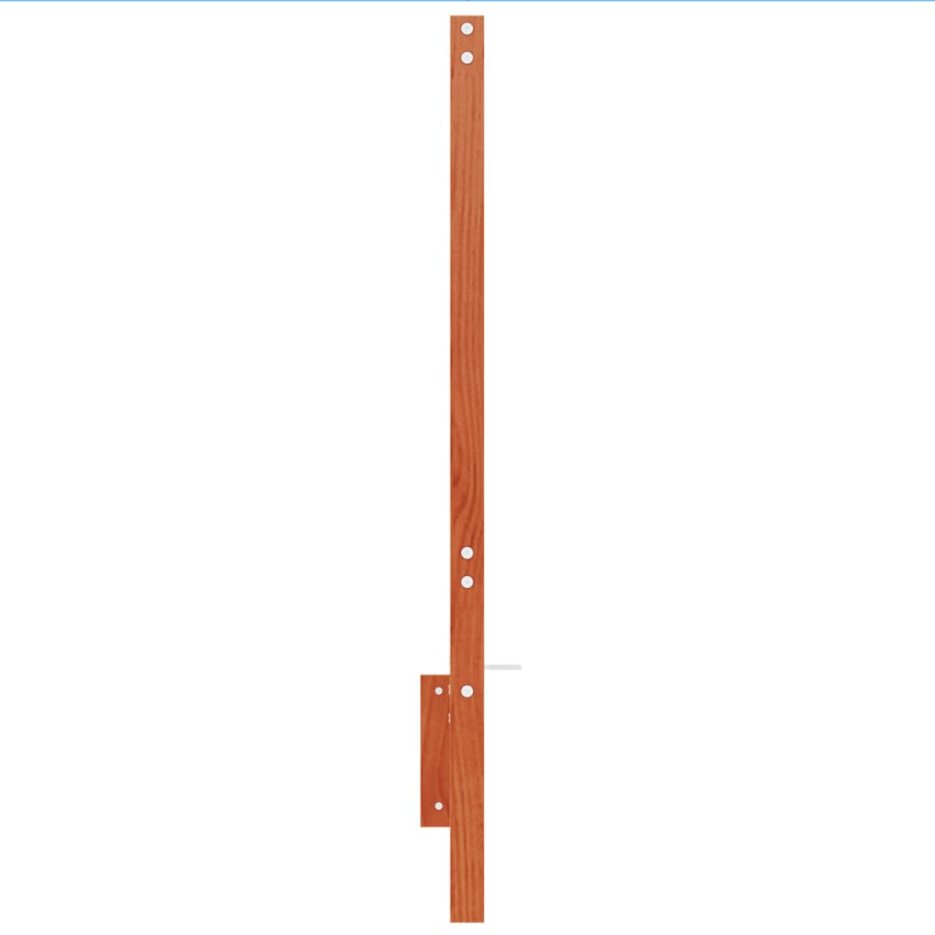 vidaXL Wezgłowie do łóżka, woskowy brąz, 150 cm, lite drewno sosnowe