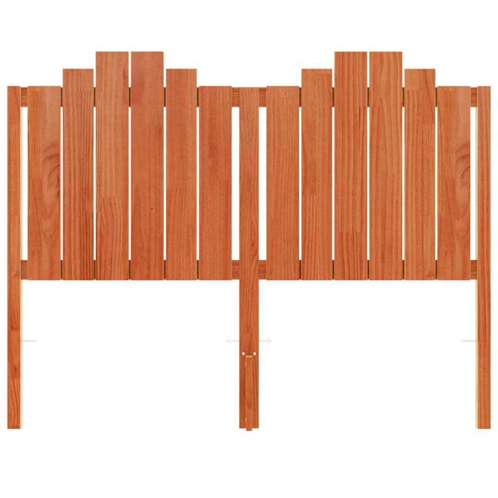 vidaXL Wezgłowie do łóżka, woskowy brąz, 135 cm, lite drewno sosnowe