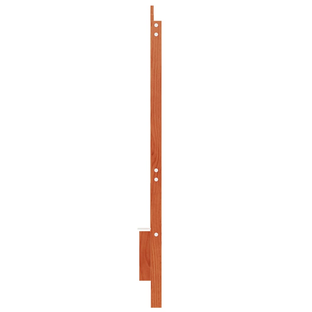 vidaXL Wezgłowie do łóżka, woskowy brąz, 135 cm, lite drewno sosnowe