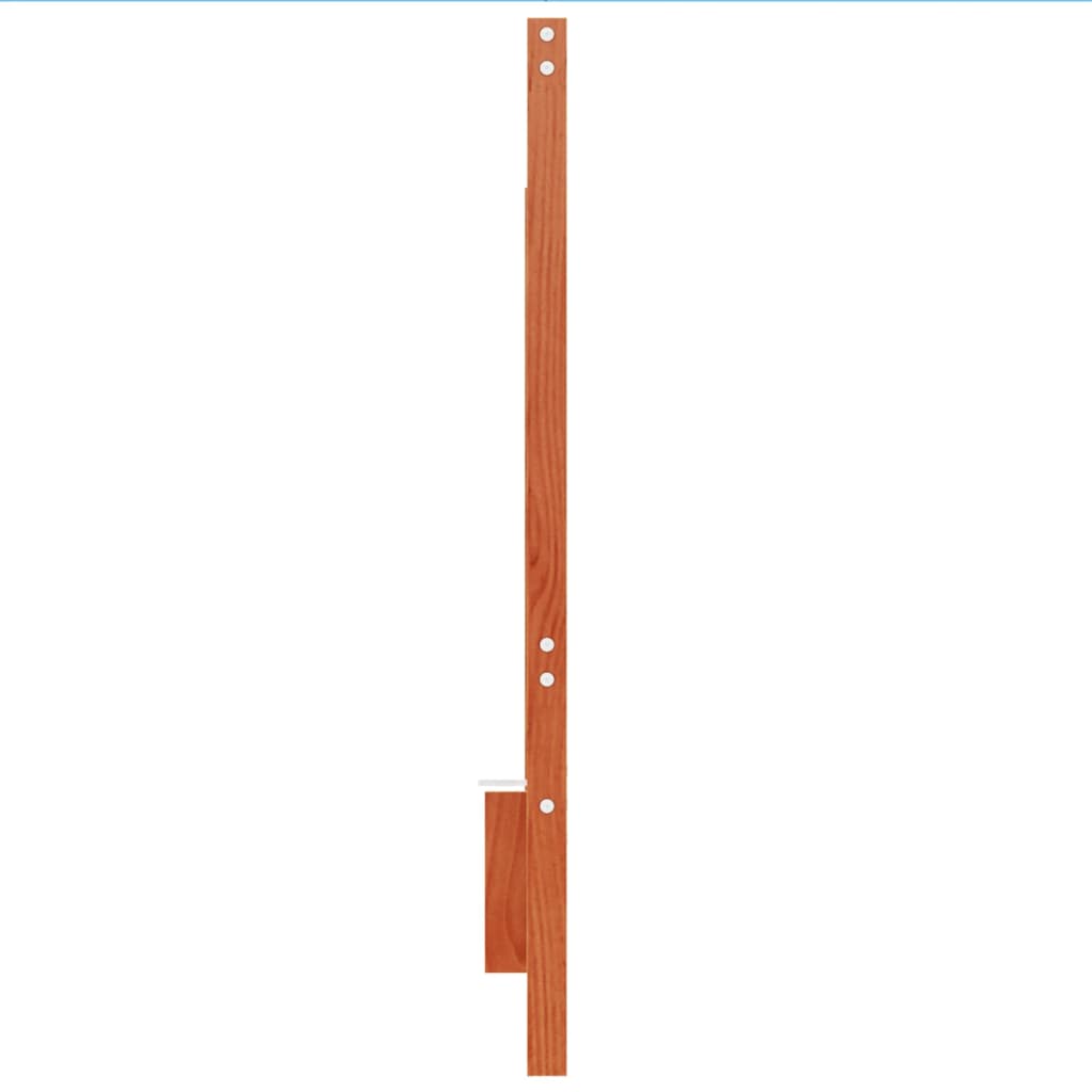 vidaXL Wezgłowie do łóżka, woskowy brąz, 140 cm, lite drewno sosnowe