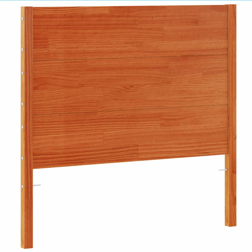 vidaXL Wezgłowie do łóżka, woskowy brąz, 100 cm, lite drewno sosnowe
