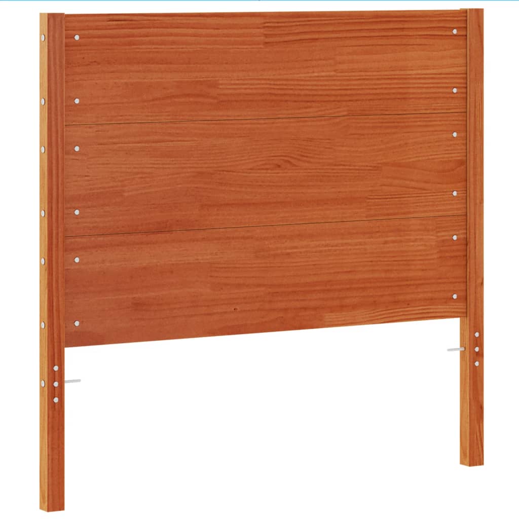 vidaXL Wezgłowie do łóżka, woskowy brąz, 100 cm, lite drewno sosnowe
