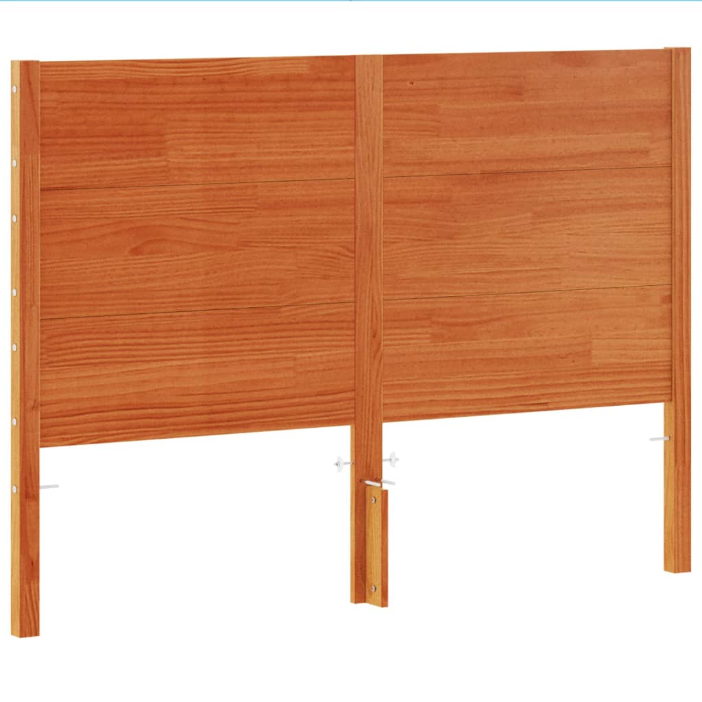 vidaXL Wezgłowie do łóżka, woskowy brąz, 180 cm, lite drewno sosnowe