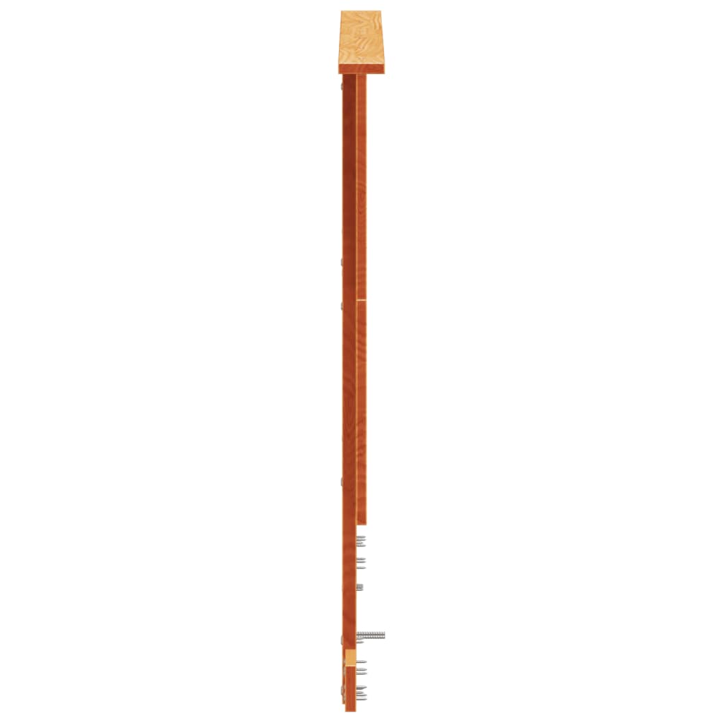 vidaXL Wezgłowie do łóżka, woskowy brąz, 120 cm, lite drewno sosnowe