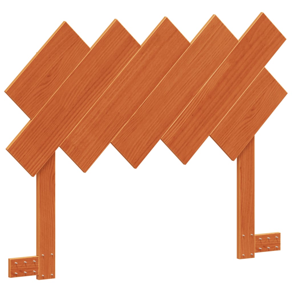 vidaXL Wezgłowie do łóżka, woskowy brąz, 100 cm, lite drewno sosnowe