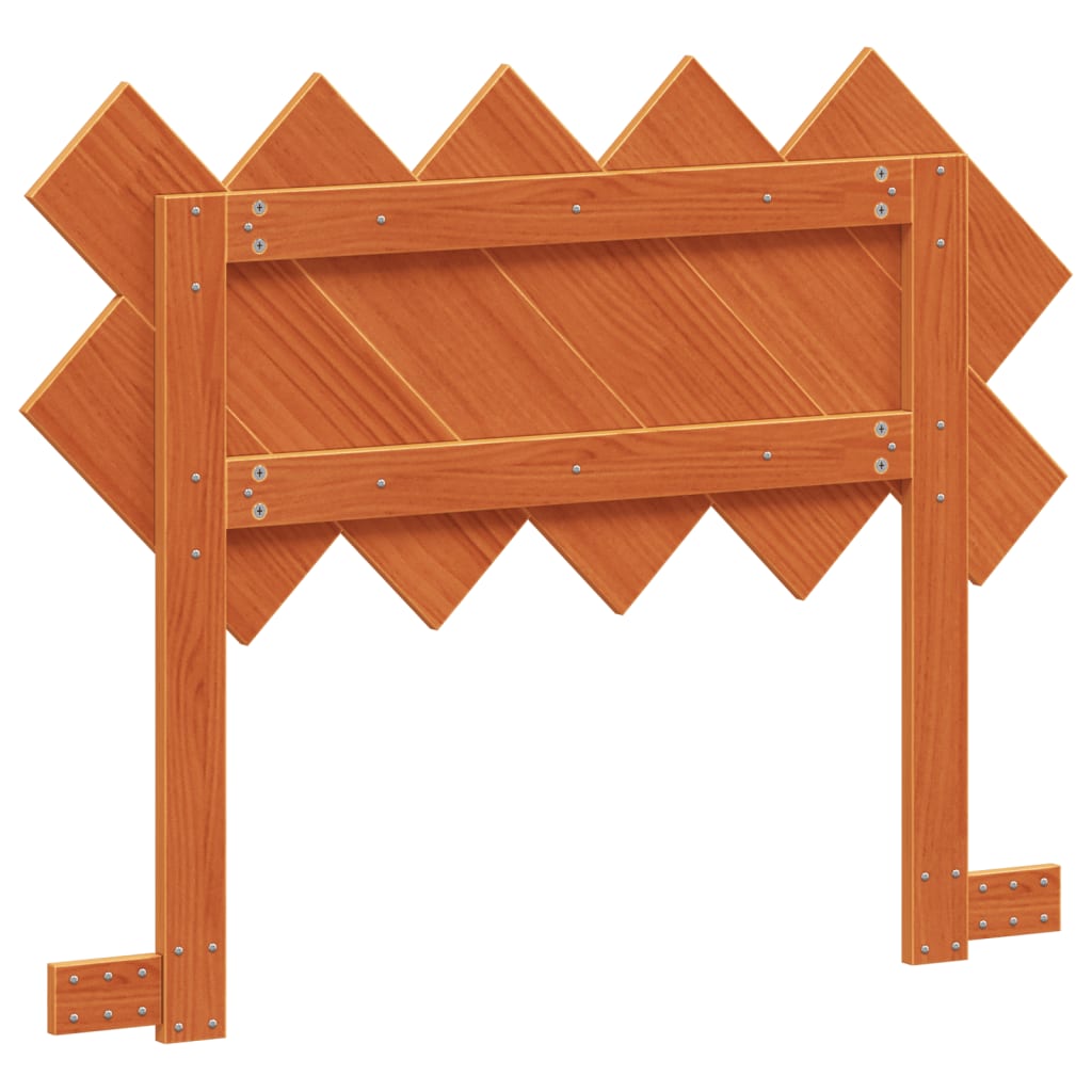 vidaXL Wezgłowie do łóżka, woskowy brąz, 100 cm, lite drewno sosnowe