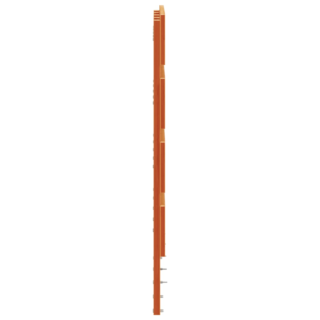 vidaXL Wezgłowie do łóżka, woskowy brąz, 120 cm, lite drewno sosnowe