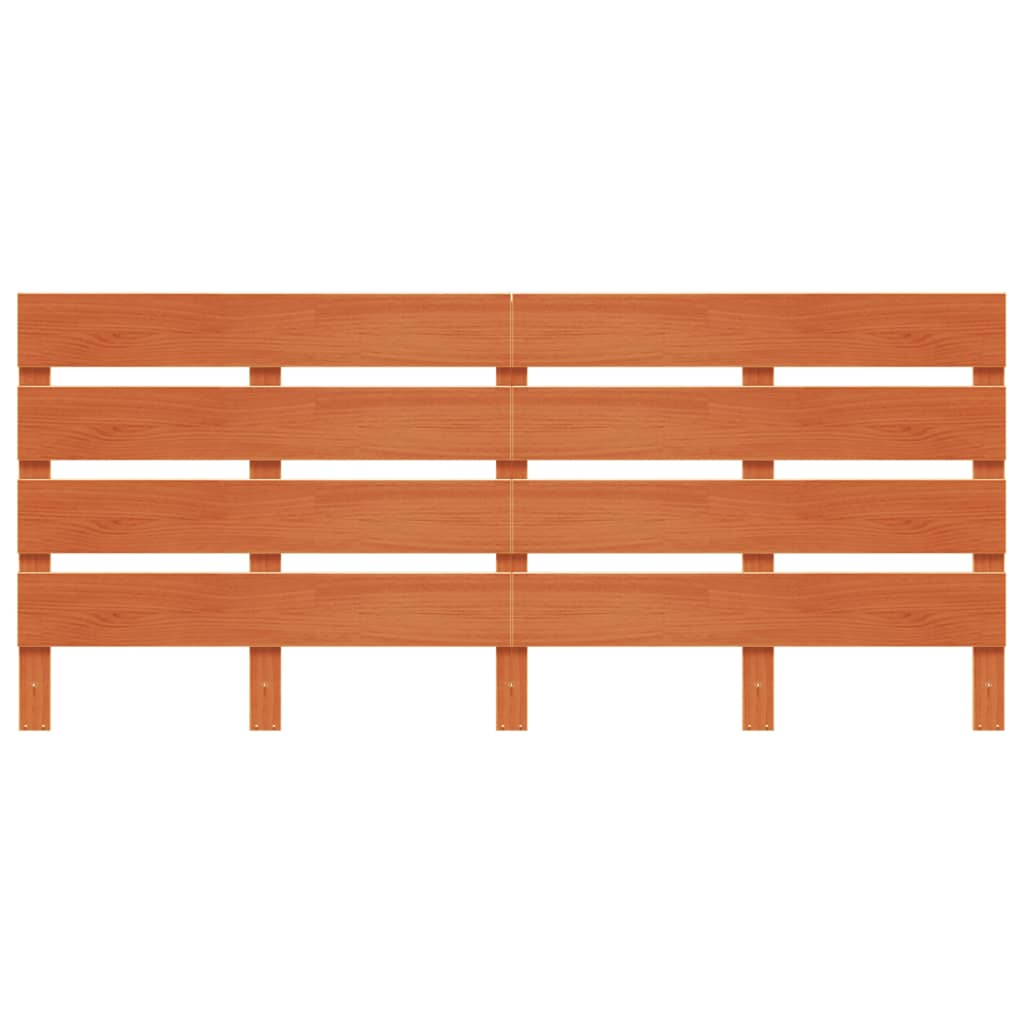 vidaXL Wezgłowie do łóżka, woskowy brąz, 180 cm, lite drewno sosnowe