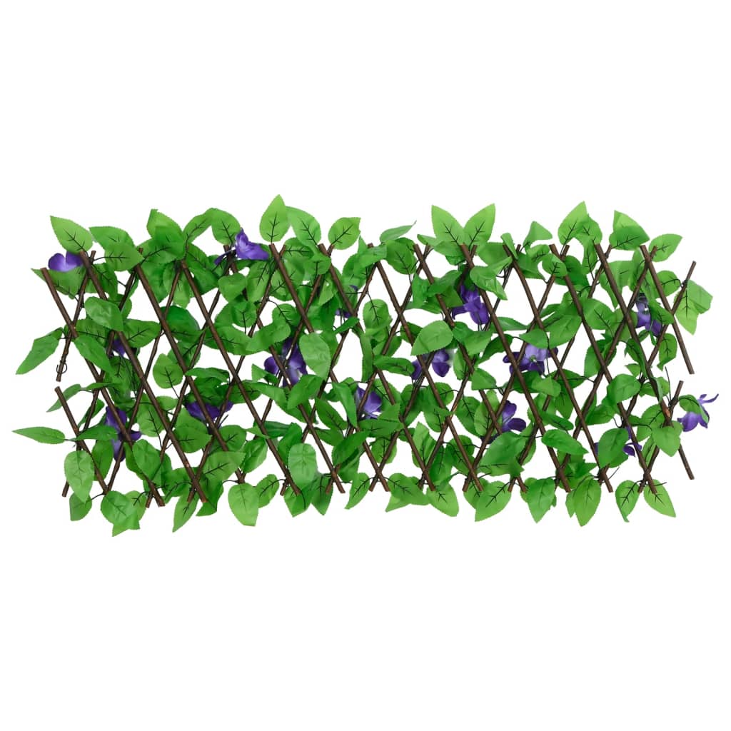 vidaXL Kratka ze sztucznym bluszczem, rozsuwana, zielona, 180x20 cm