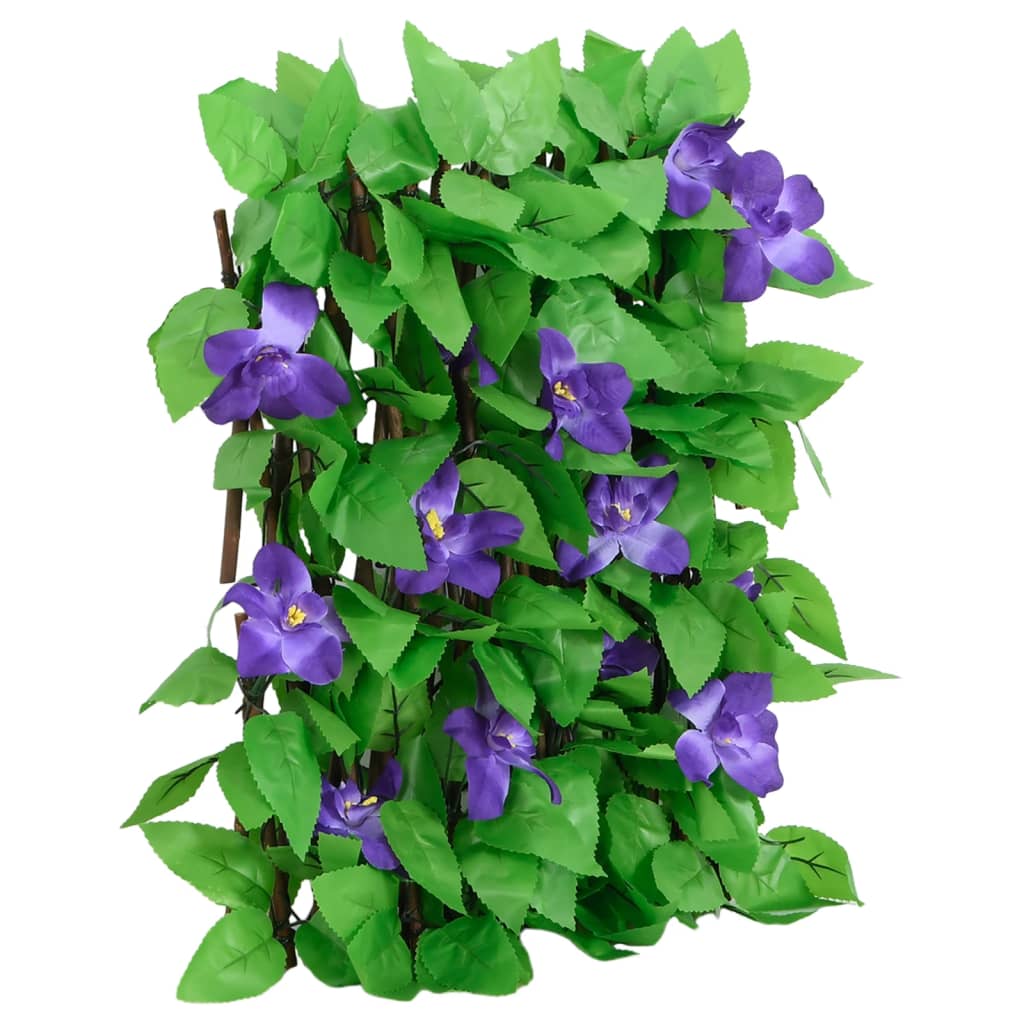 vidaXL Kratki ze sztucznym bluszczem rozsuwane 5 szt. zielone 180x20cm