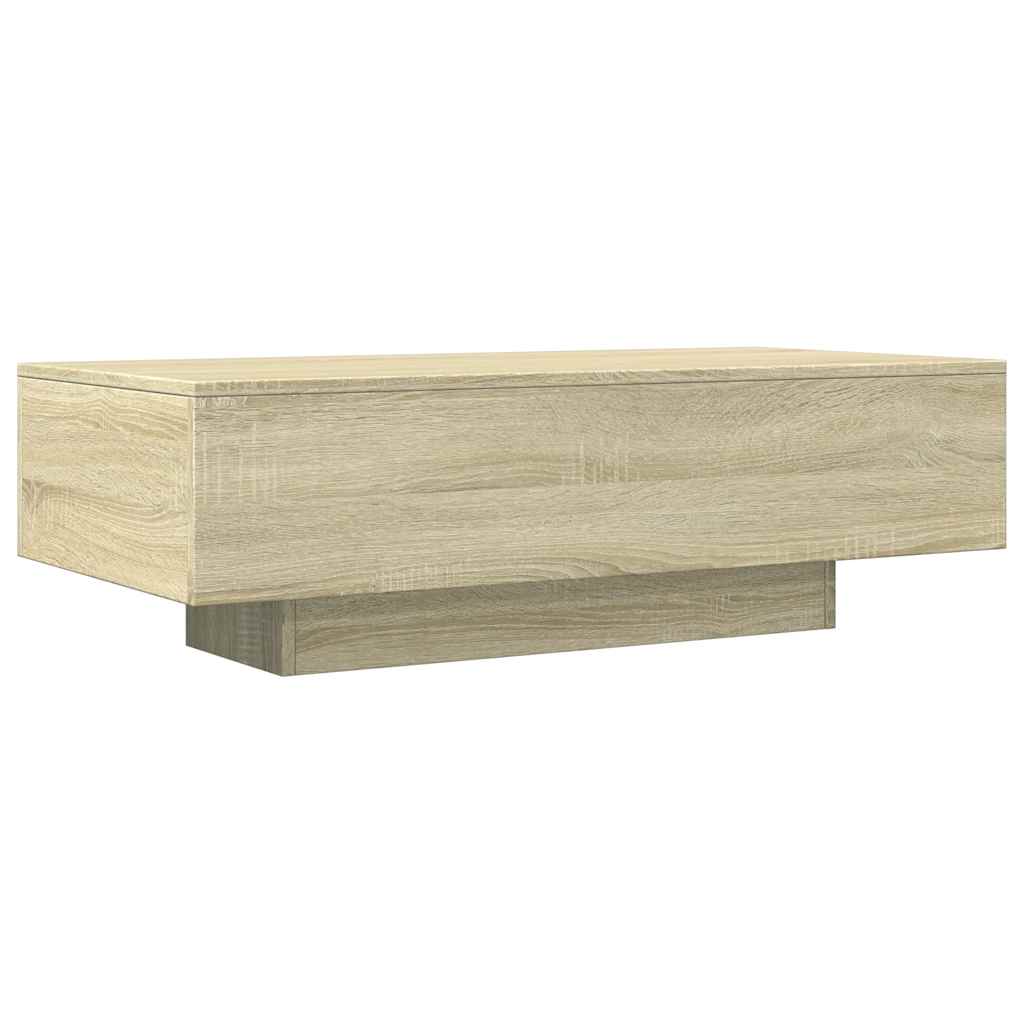 vidaXL Stolik kawowy, dąb sonoma, 100x49,5x31 cm