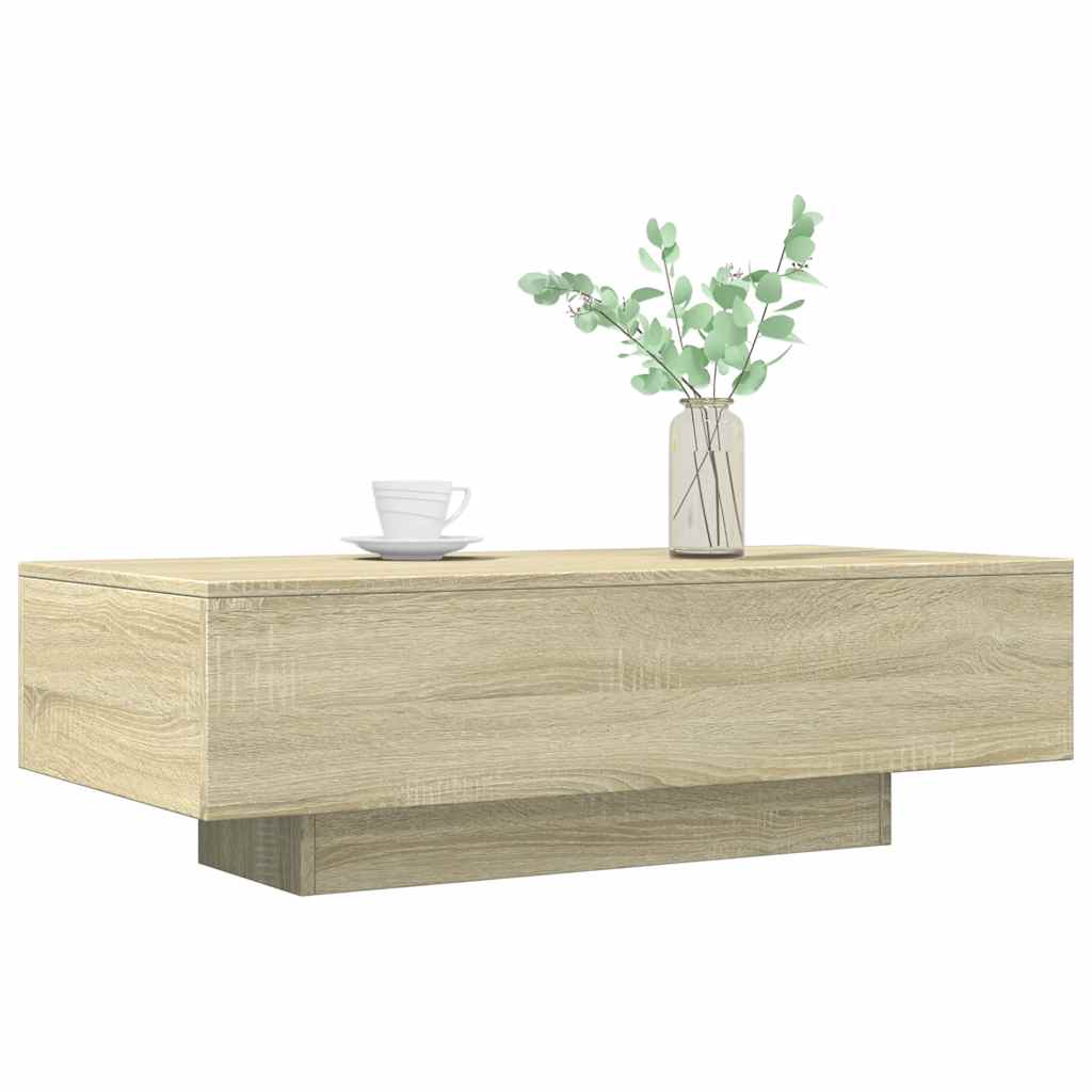 vidaXL Stolik kawowy, dąb sonoma, 100x49,5x31 cm