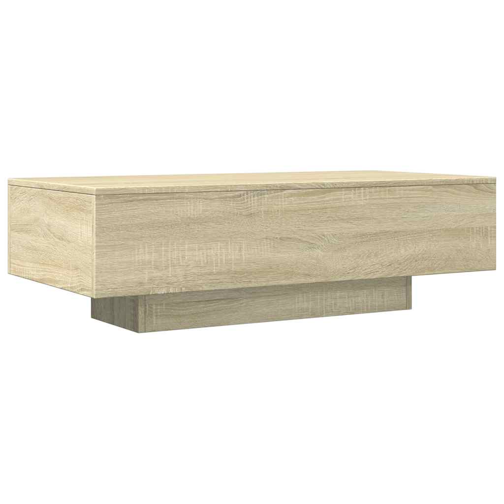 vidaXL Stolik kawowy, dąb sonoma, 100x49,5x31 cm