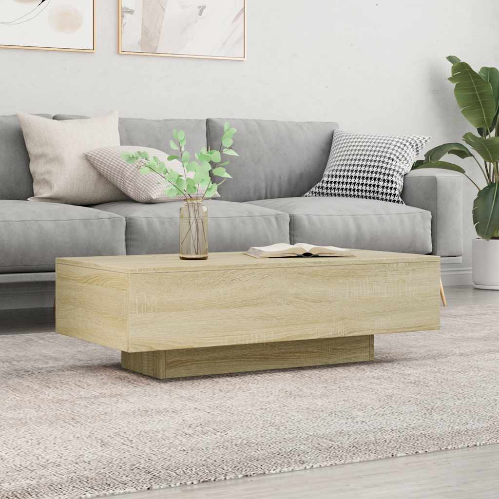 vidaXL Stolik kawowy, dąb sonoma, 100x49,5x31 cm
