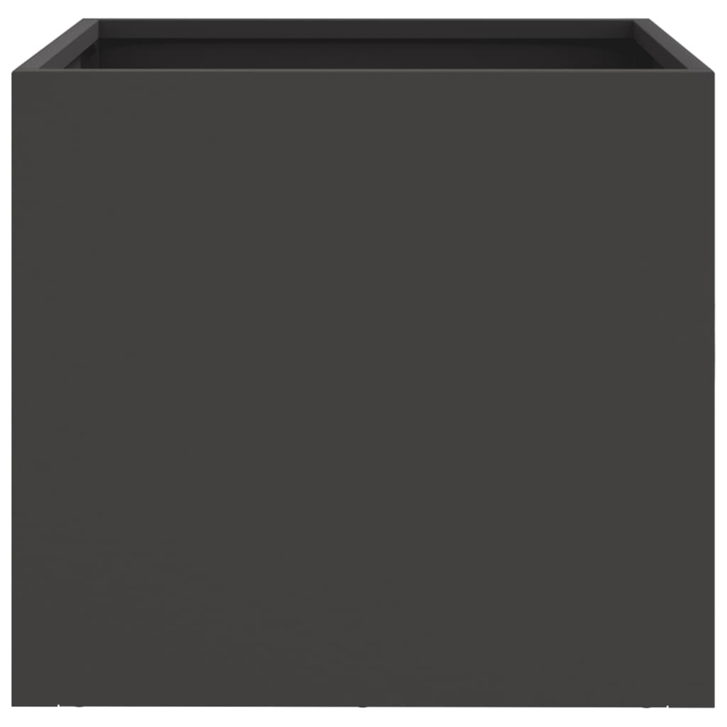 vidaXL Donica, czarna, 32x30x29 cm, stal