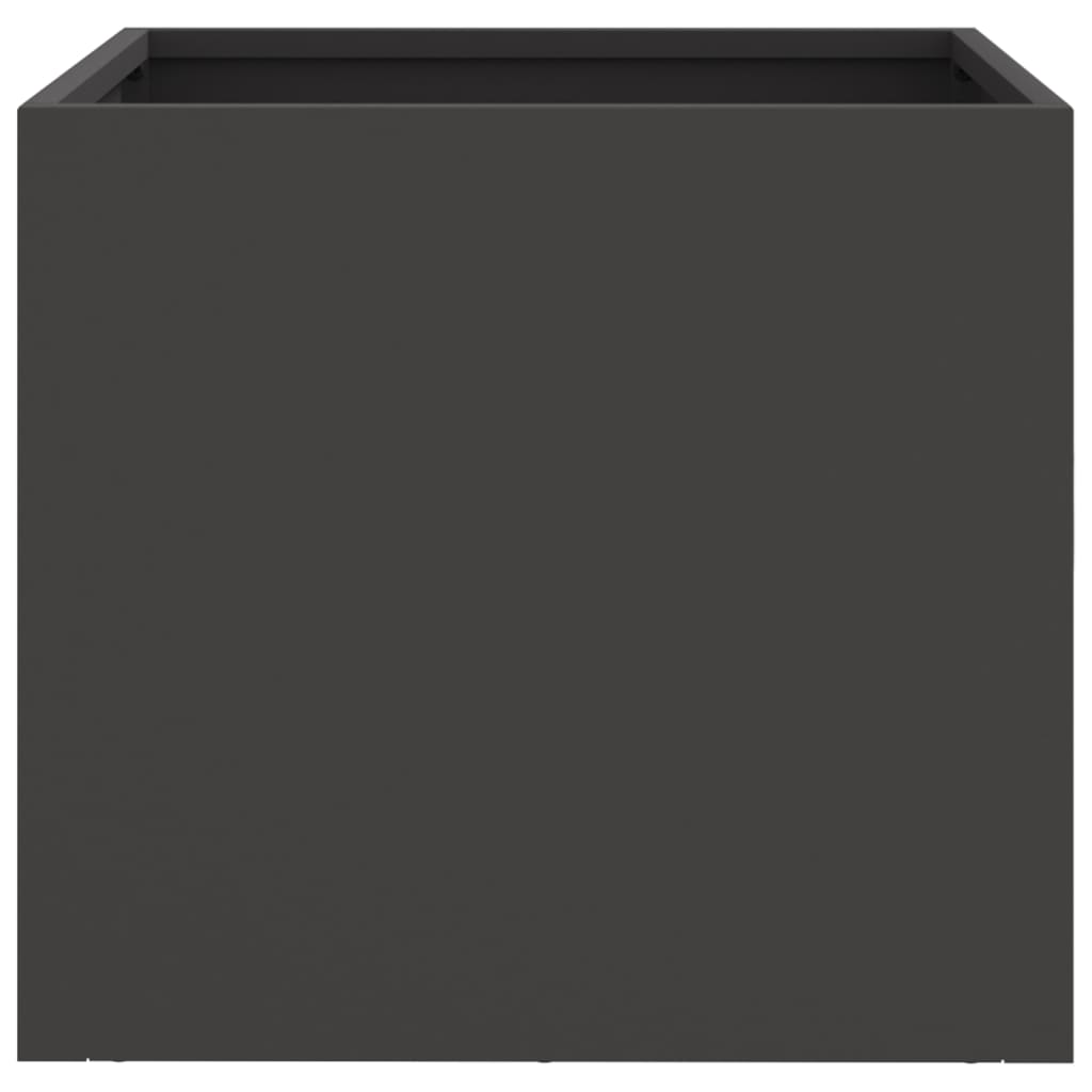 vidaXL Donice, 2 szt., czarne, 32x30x29 cm, stal