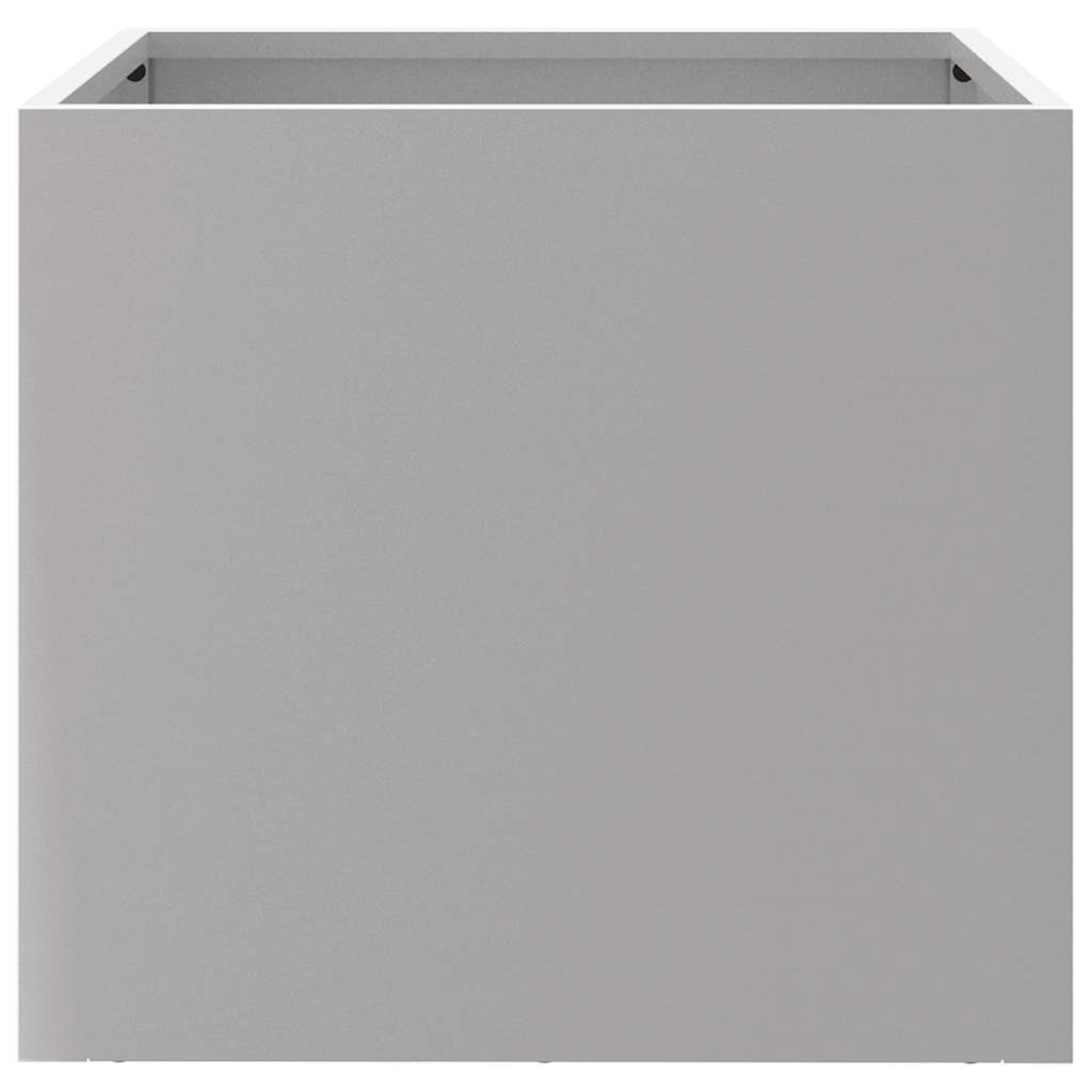 vidaXL Donica, srebrna, 32x30x29 cm, stal galwanizowana