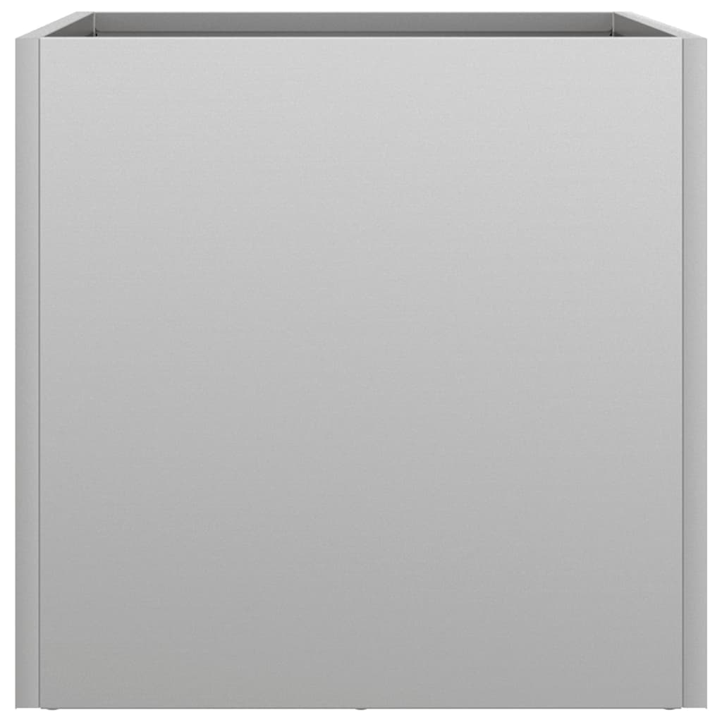 vidaXL Donica, srebrna, 32x30x29 cm, stal galwanizowana