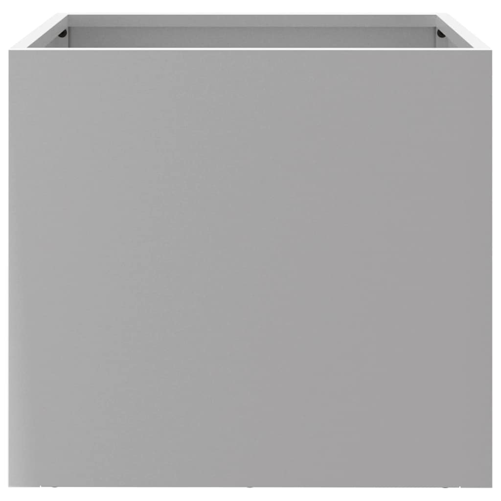 vidaXL Donice, 2 szt., srebrne, 32x30x29 cm, stal galwanizowana