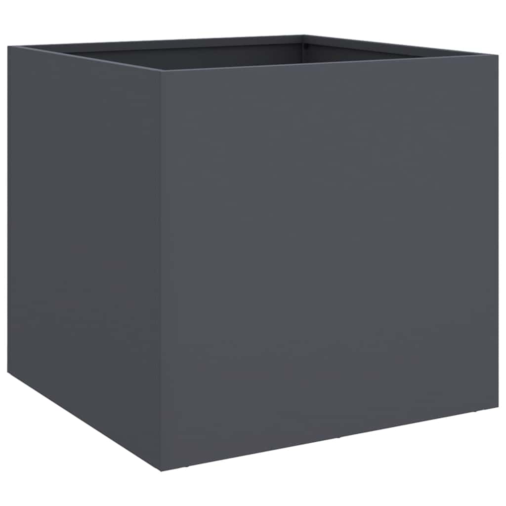 vidaXL Donica, antracytowa, 42x40x39 cm, stal