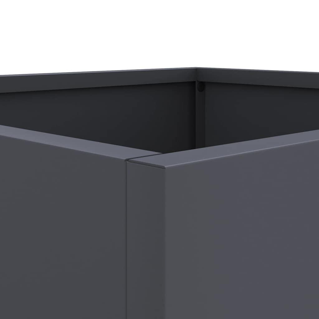 vidaXL Donica, antracytowa, 42x40x39 cm, stal