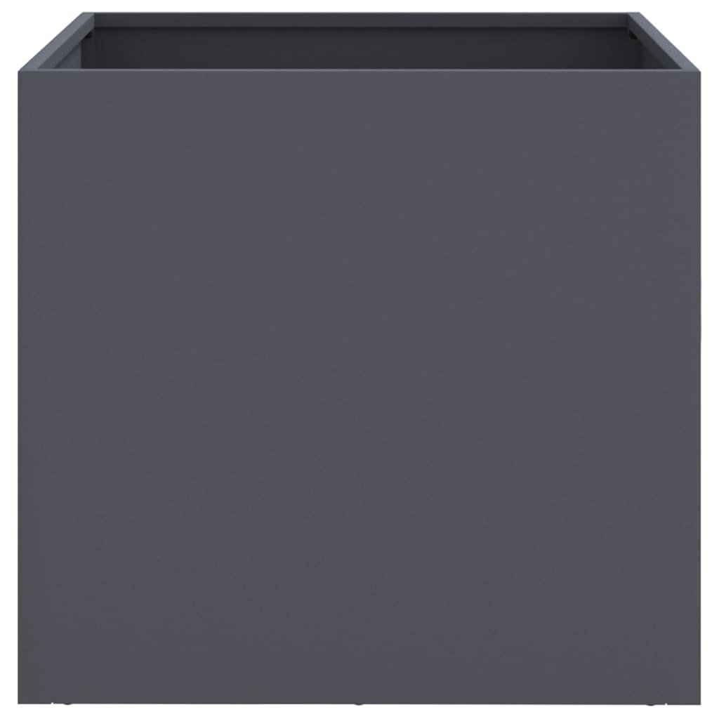 vidaXL Donice, 2 szt., antracytowe, 42x40x39 cm, stal