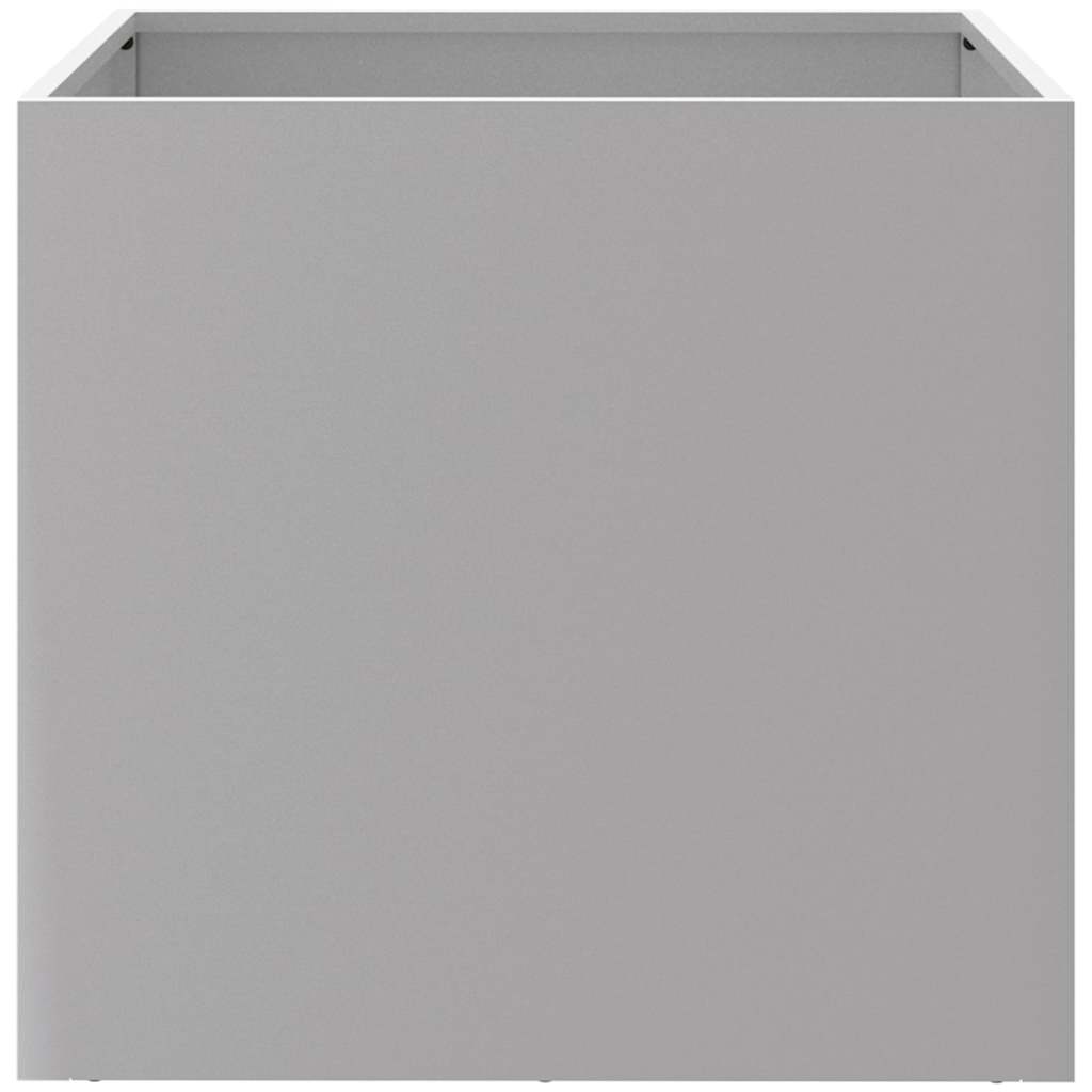 vidaXL Donica, srebrna, 42x40x39 cm, stal galwanizowana