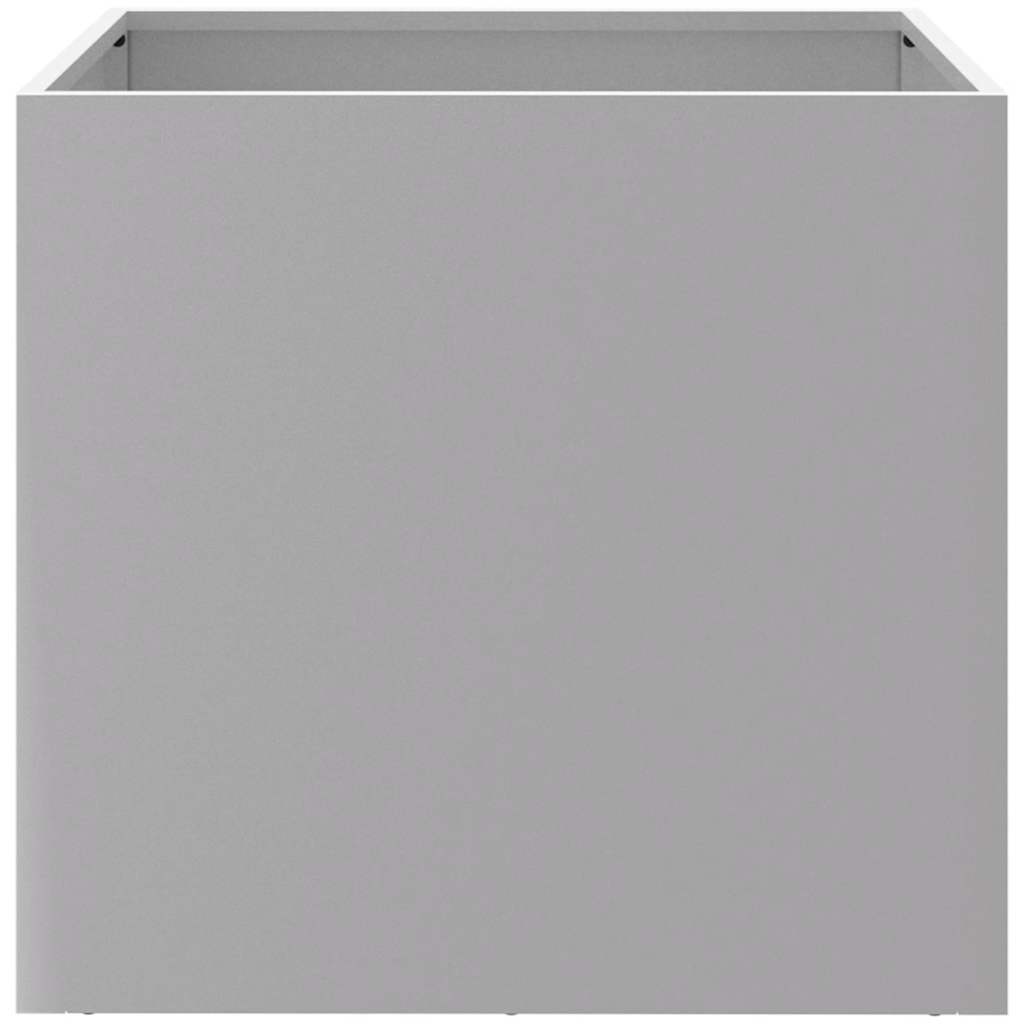 vidaXL Donica, srebrna, 49x47x46 cm, stal galwanizowana