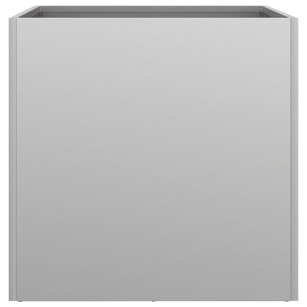 vidaXL Donica, srebrna, 49x47x46 cm, stal galwanizowana