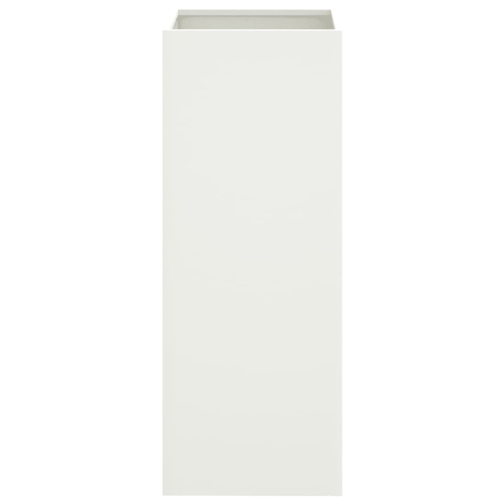 vidaXL Donica, biała, 32x29x75 cm, stal