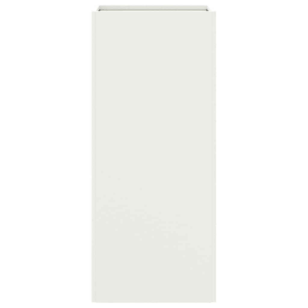 vidaXL Donica, biała, 32x29x75 cm, stal