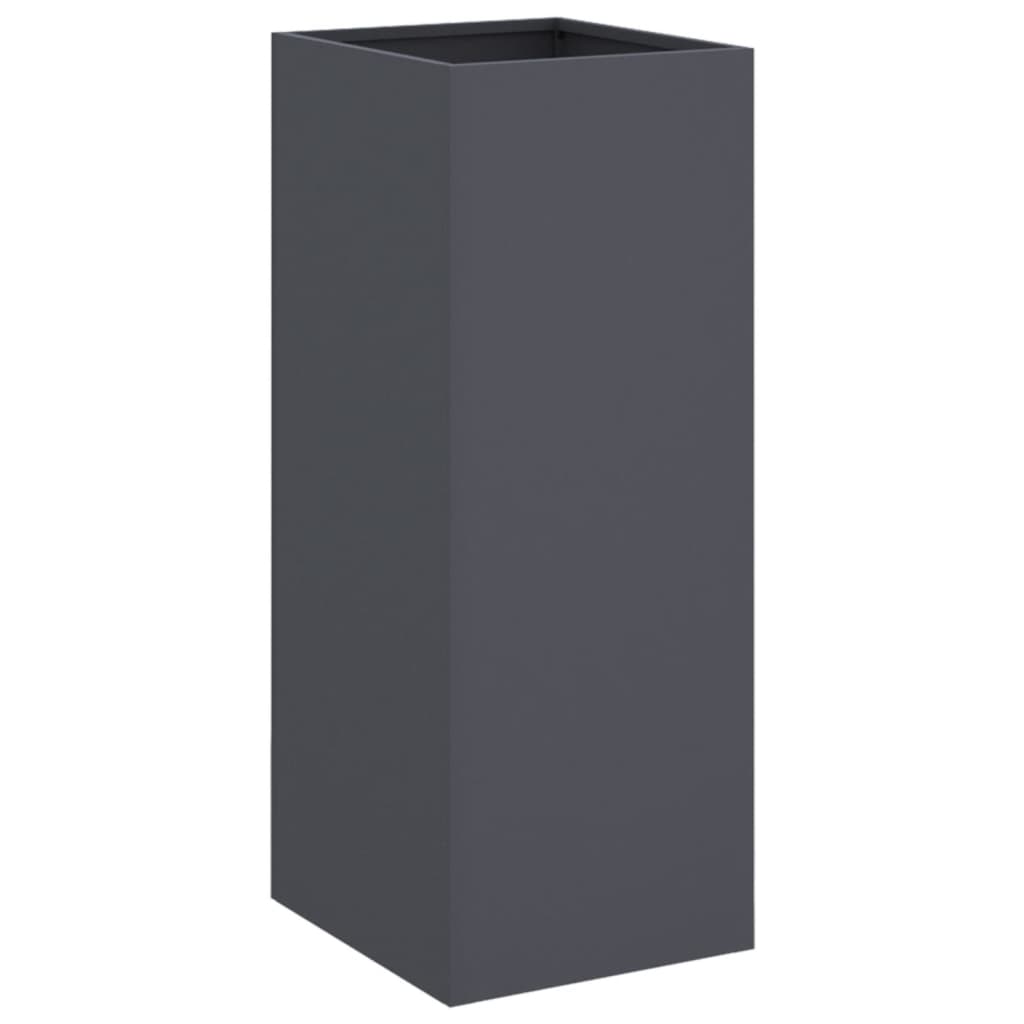 vidaXL Donica, antracytowa, 32x29x75 cm, stal