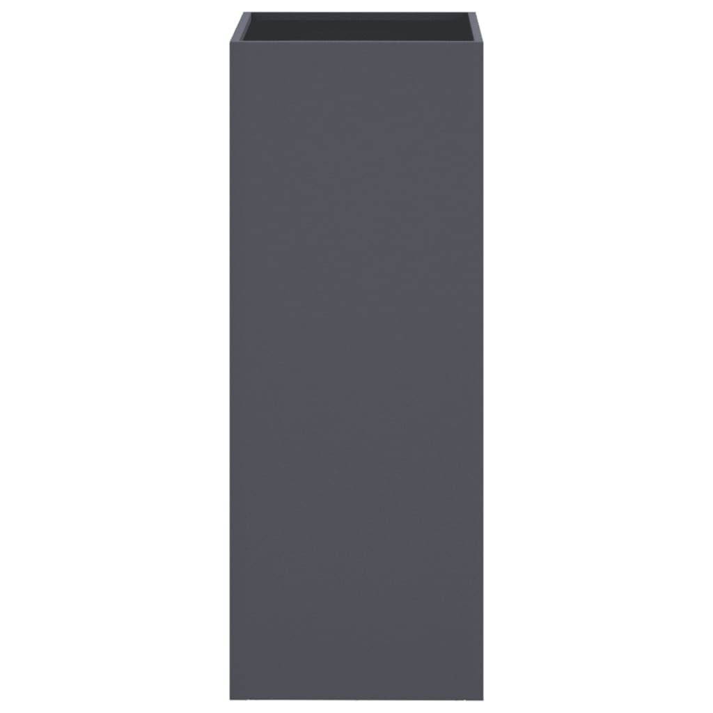 vidaXL Donica, antracytowa, 32x29x75 cm, stal