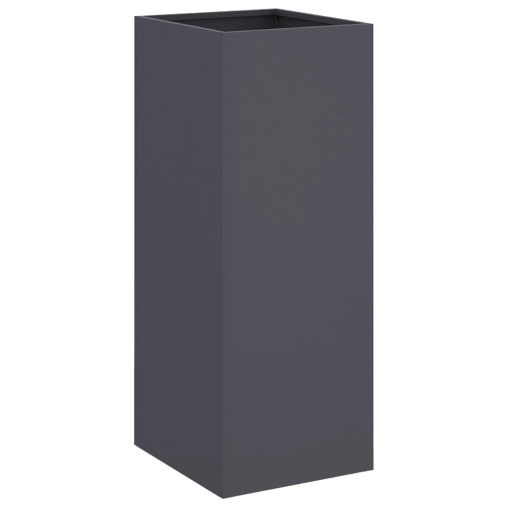 vidaXL Donica, antracytowa, 32x29x75 cm, stal