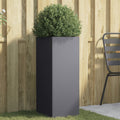 vidaXL Donica, antracytowa, 32x29x75 cm, stal