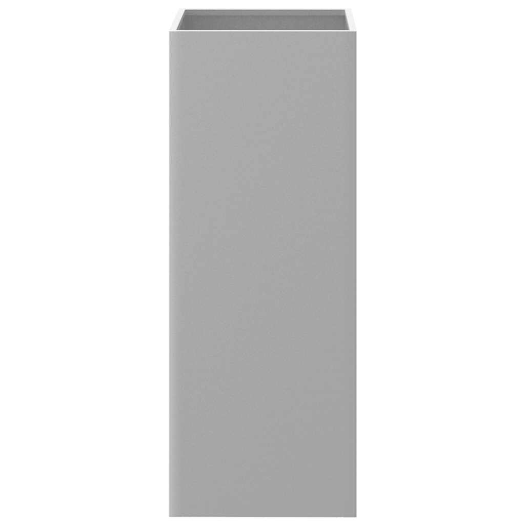 vidaXL Donica, srebrna, 32x29x75 cm, stal galwanizowana