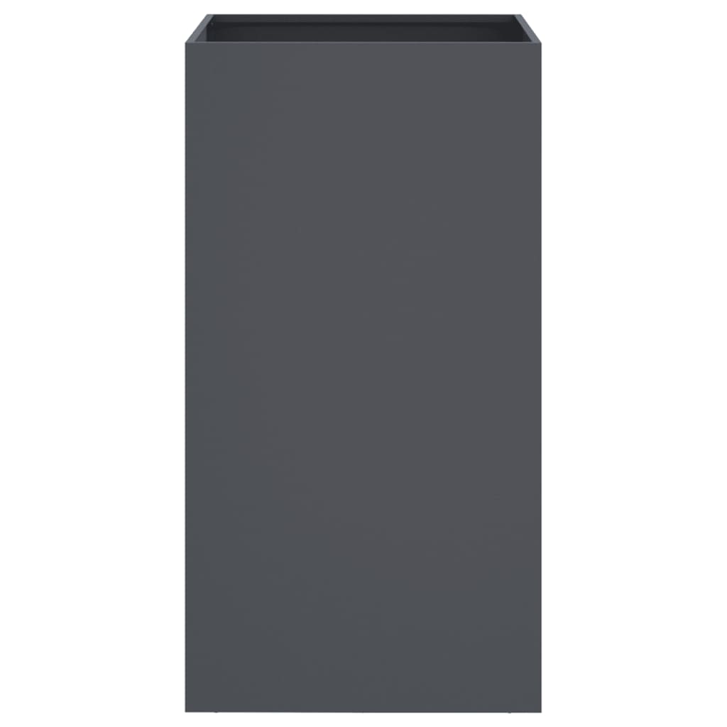 vidaXL Donica, antracytowa, 42x38x75 cm, stal
