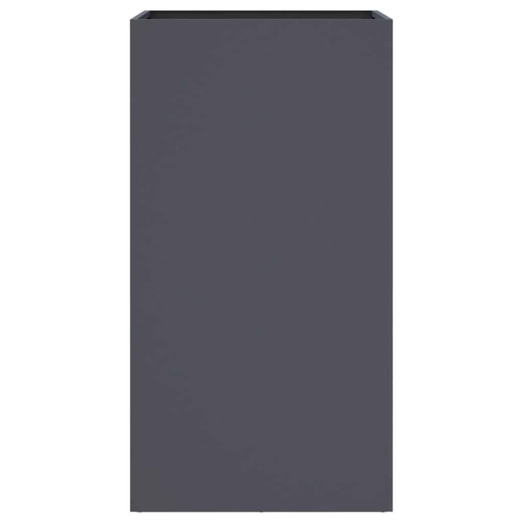 vidaXL Donica, antracytowa, 42x38x75 cm, stal