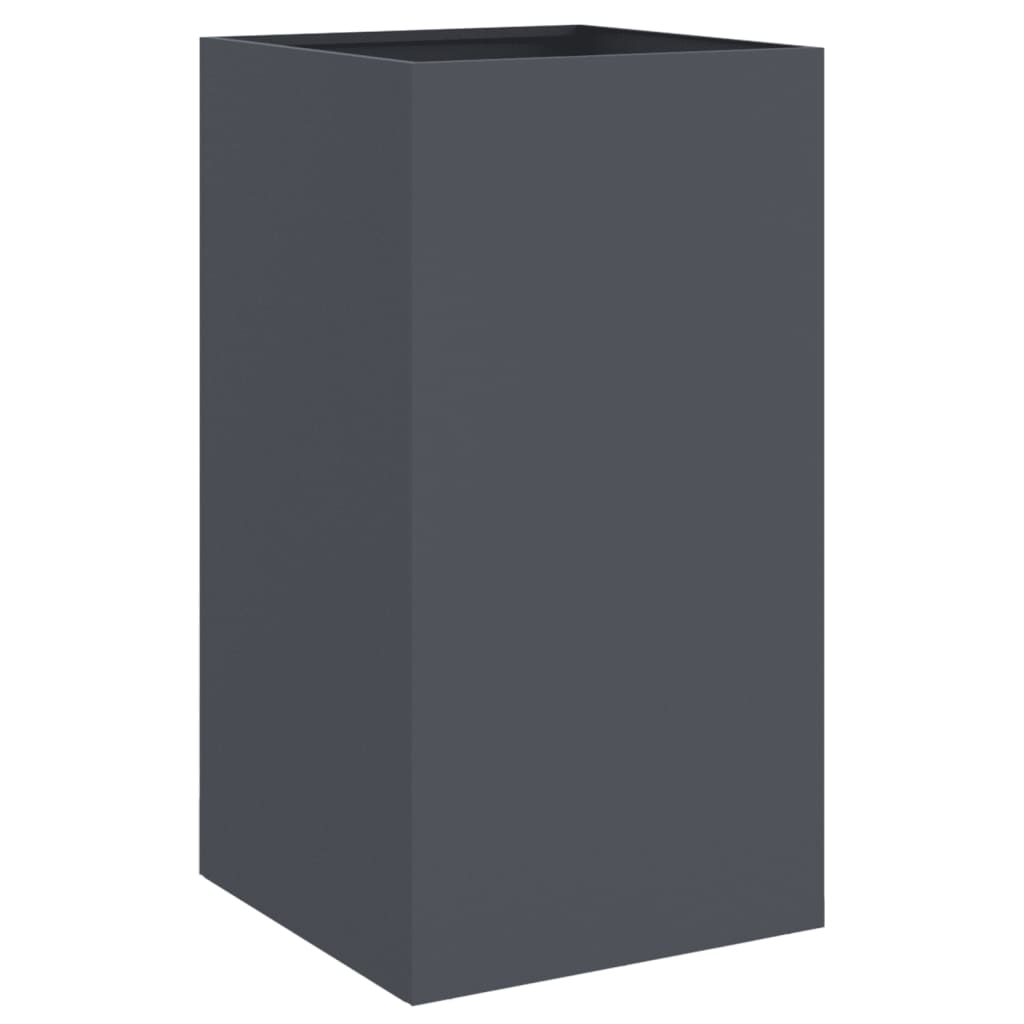 vidaXL Donica, antracytowa, 42x38x75 cm, stal