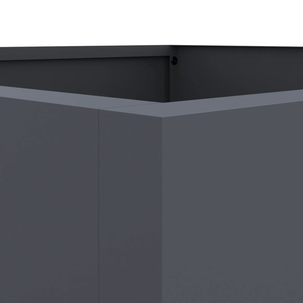 vidaXL Donica, antracytowa, 42x38x75 cm, stal