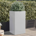 vidaXL Donica, srebrna, 42x38x75 cm, stal galwanizowana