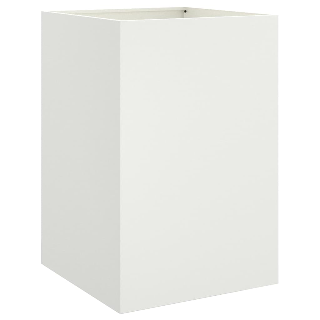 vidaXL Donica, biała, 52x48x75 cm, stal