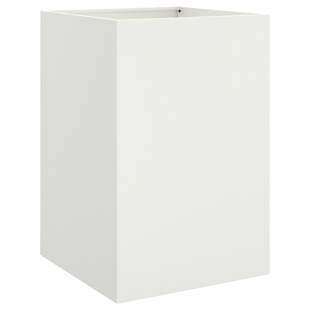 vidaXL Donica, biała, 52x48x75 cm, stal
