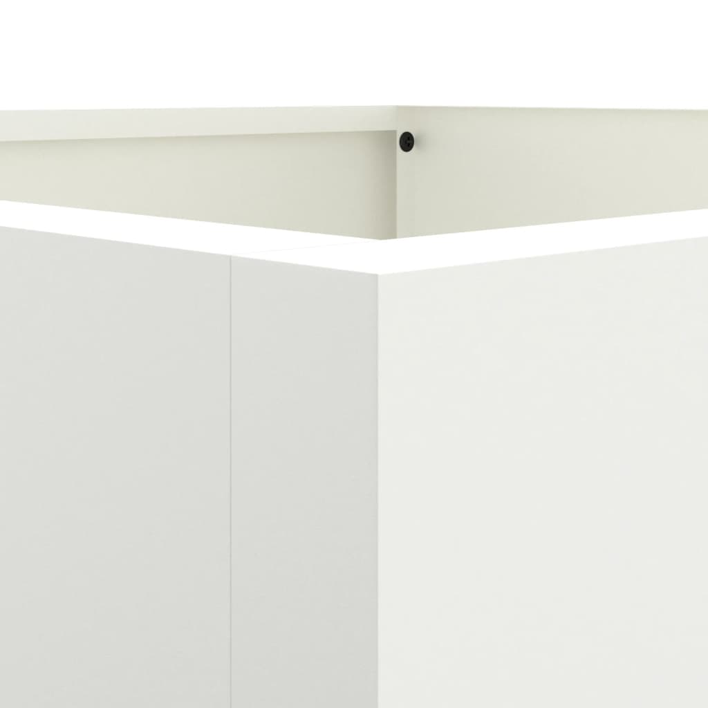 vidaXL Donica, biała, 52x48x75 cm, stal
