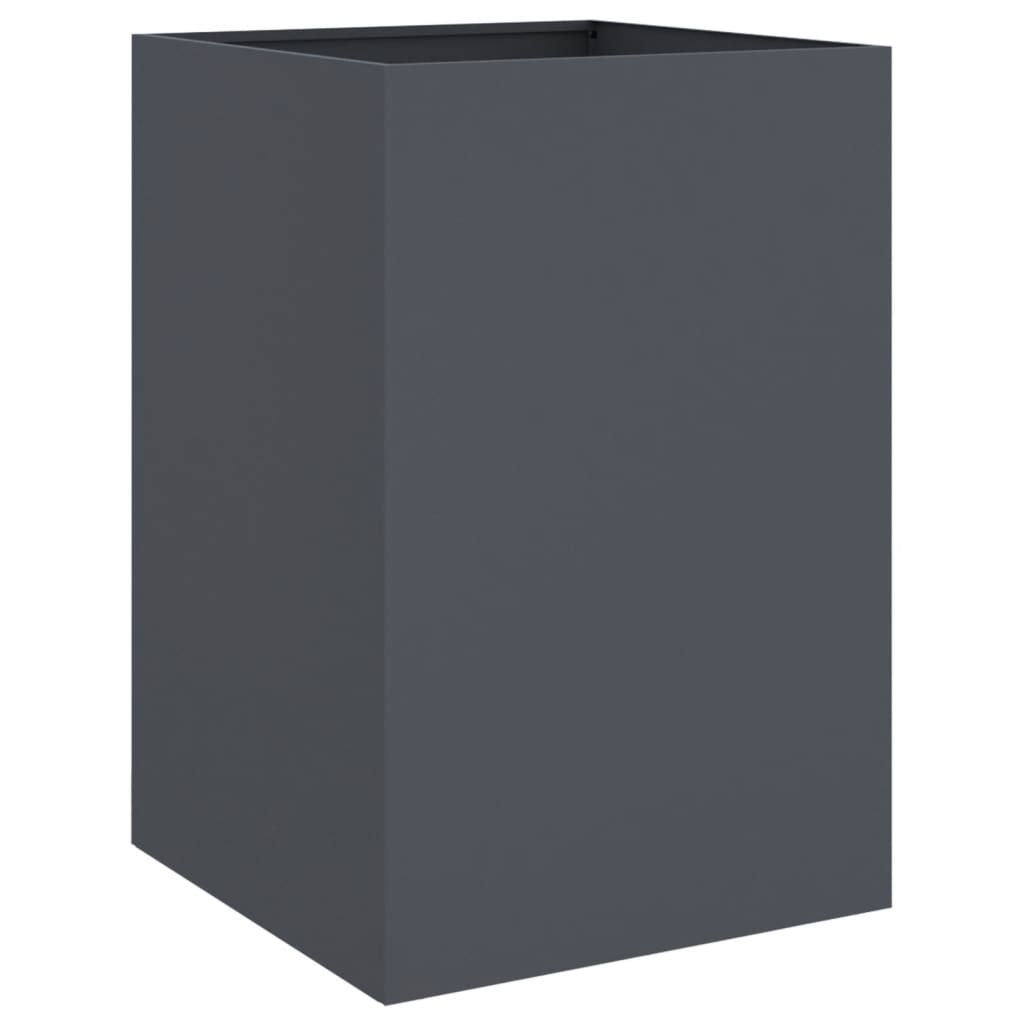vidaXL Donica, antracytowa, 52x48x75 cm, stal