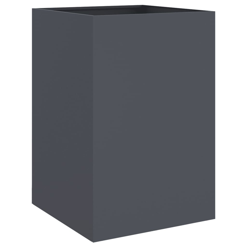 vidaXL Donica, antracytowa, 52x48x75 cm, stal