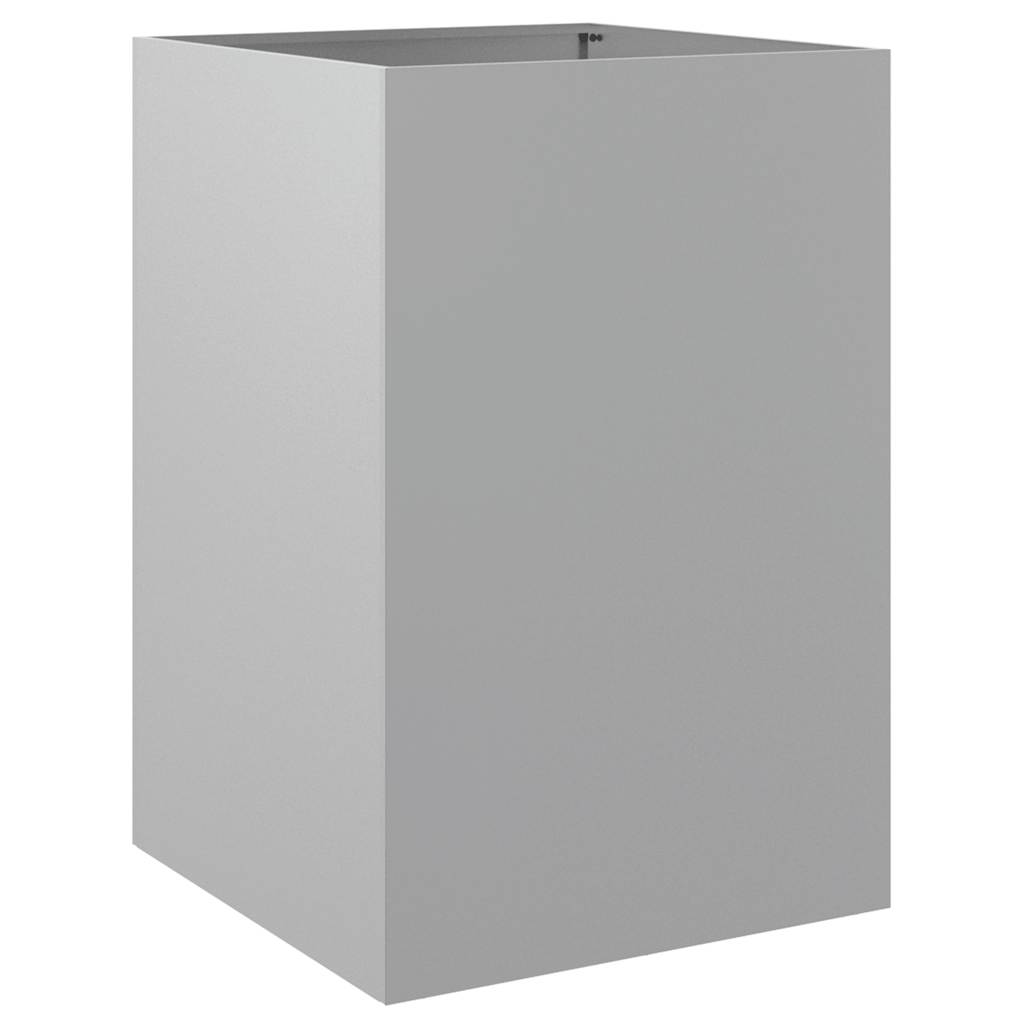 vidaXL Donica, srebrna, 52x48x75 cm, stal galwanizowana