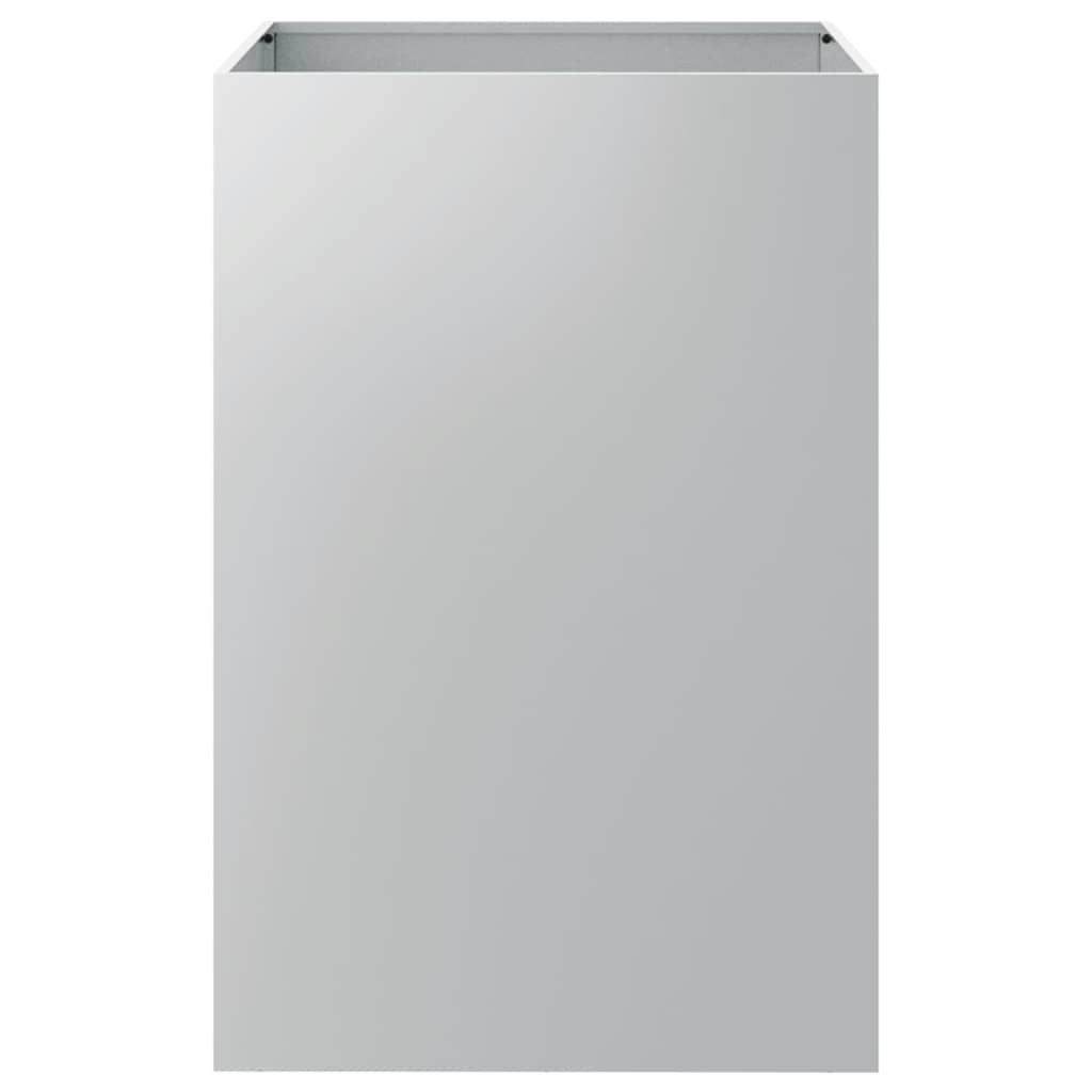 vidaXL Donica, srebrna, 52x48x75 cm, stal galwanizowana