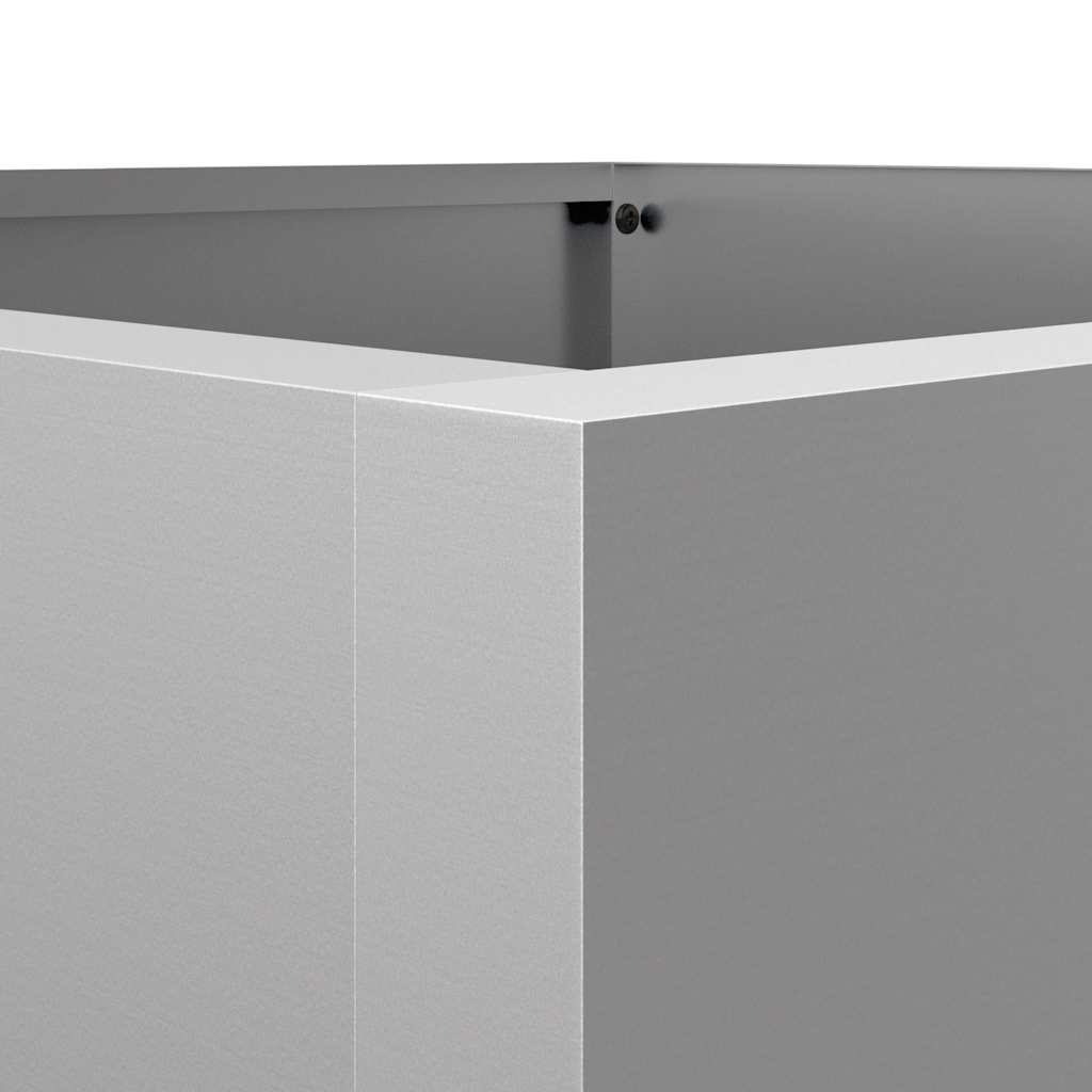 vidaXL Donica, srebrna, 52x48x75 cm, stal galwanizowana