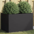 vidaXL Donica, czarna, 62x40x39 cm, stal